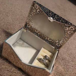 Box and two Pandora rings